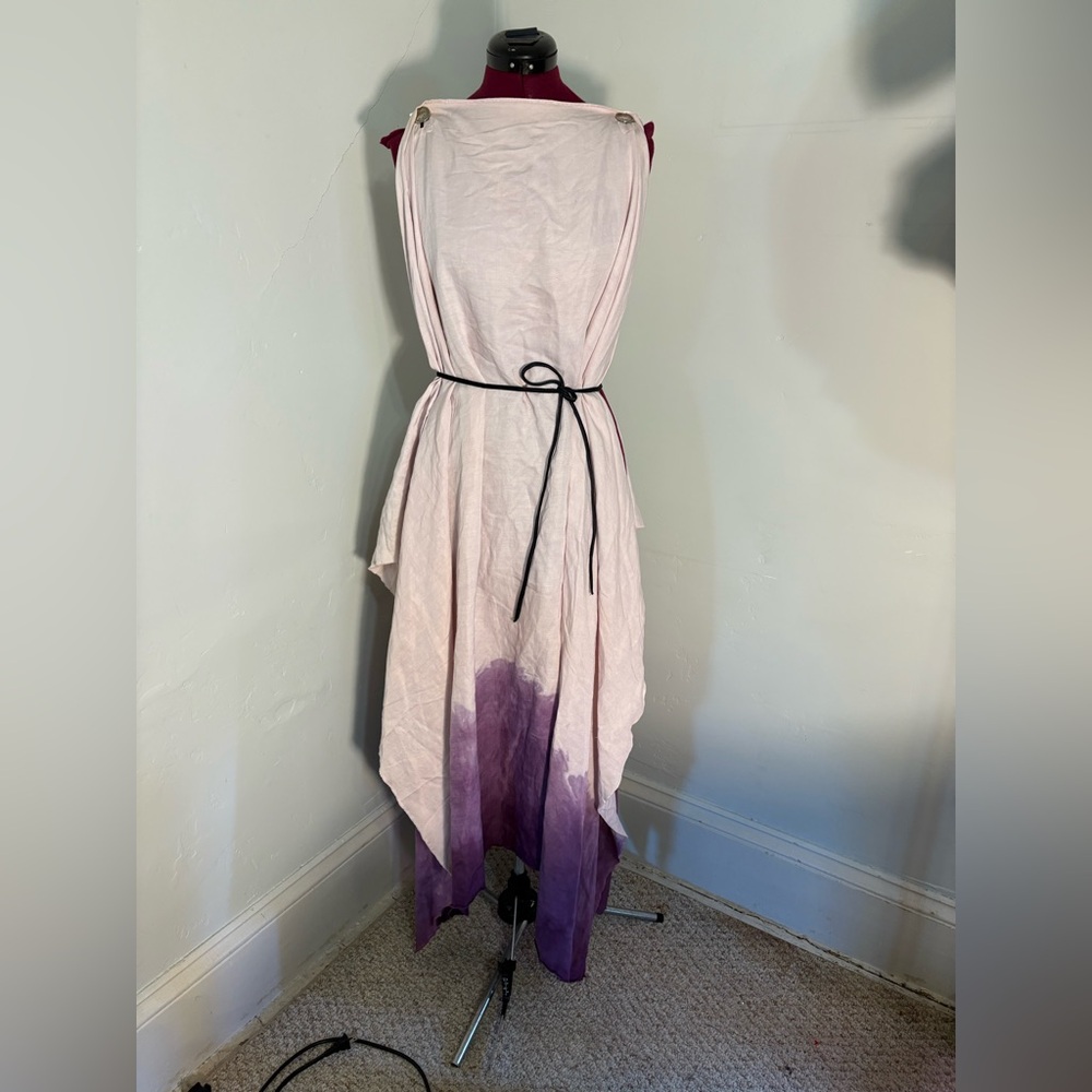 The Odyssey look! Hand dyed toga Greek Roman costume